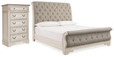 J&M Furniture - Ashley Furniture - Realyn Queen Upholstered Sleigh Bed and Chest - Queen Upholstered Sleigh Bed and Chest - B743B29